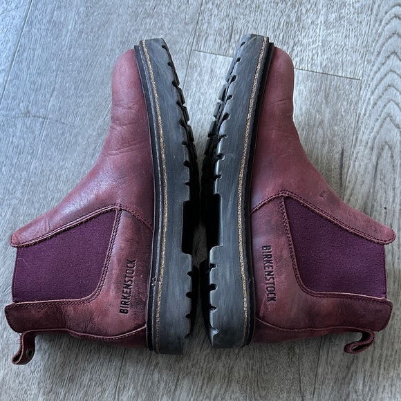Birkenstock Shoes - Birkenstock Stalon Women's Burgundy Ankle Boots